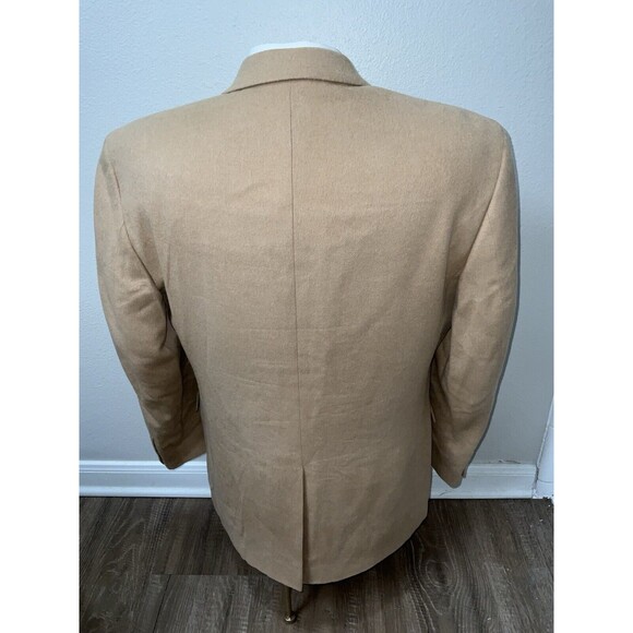 Jos. A. Bank 100% Camel Hair Sport Coat Blazer Jacket Mens Sz 43R Tan Beige - Picture 6 of 16